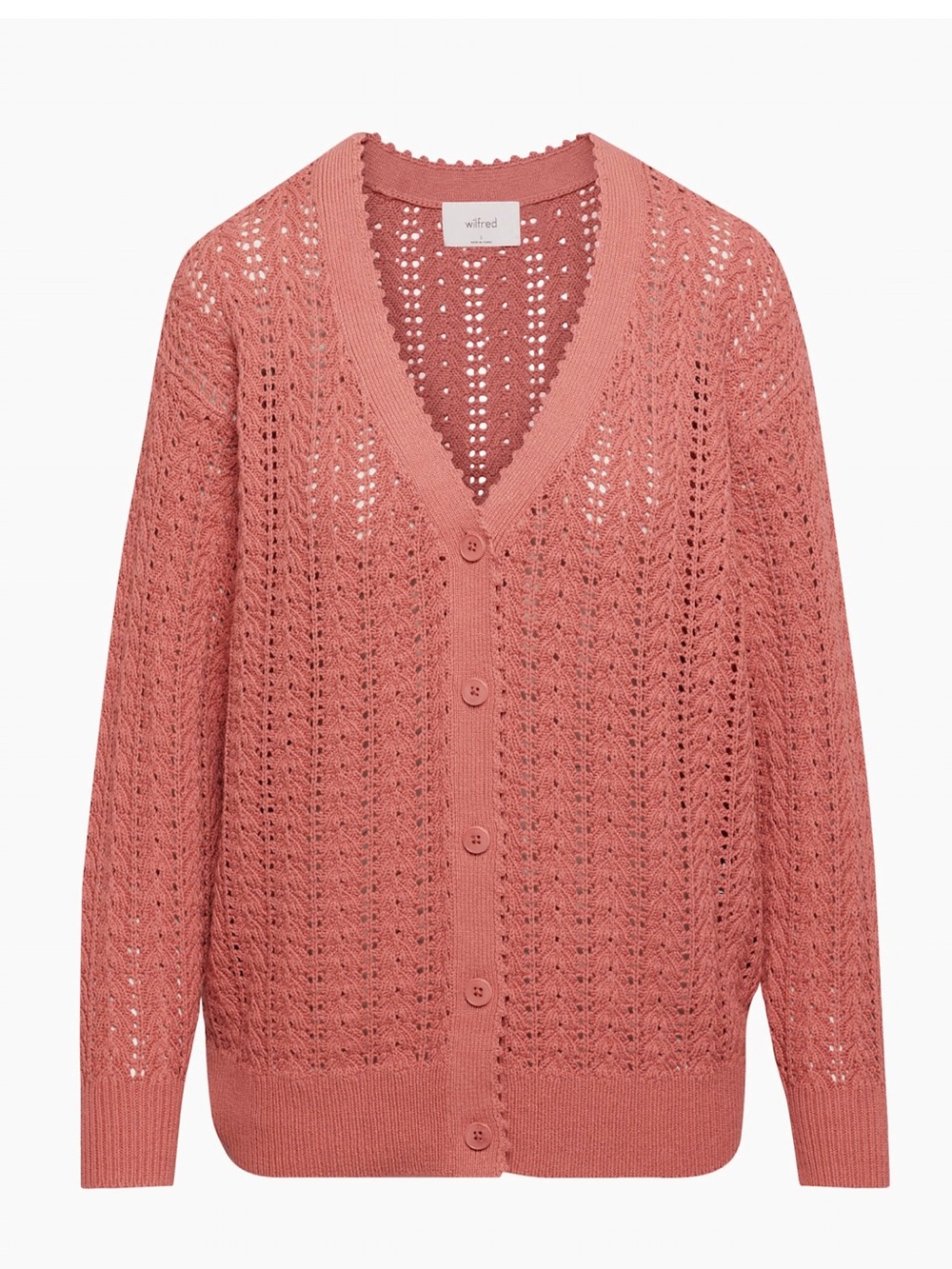 ARITZIA Wilfred Reverence Cardigan - Earthen Red